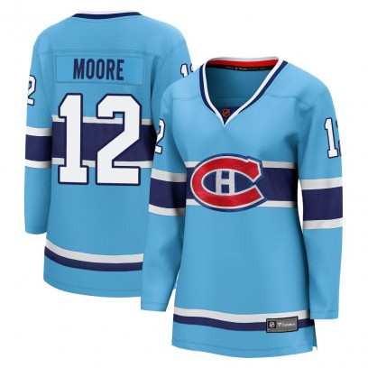 Women's Breakaway Montreal Canadiens Dickie Moore Fanatics Branded Special Edition 2.0 Jersey - Light Blue