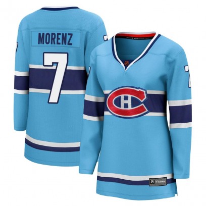 Women's Breakaway Montreal Canadiens Howie Morenz Fanatics Branded Special Edition 2.0 Jersey - Light Blue
