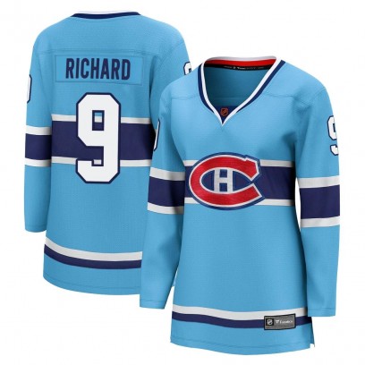 Women's Breakaway Montreal Canadiens Maurice Richard Fanatics Branded Special Edition 2.0 Jersey - Light Blue