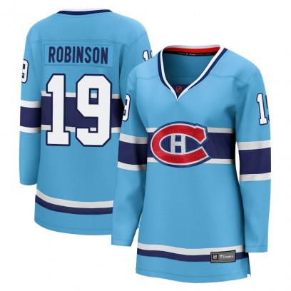 Women's Breakaway Montreal Canadiens Larry Robinson Fanatics Branded Special Edition 2.0 Jersey - Light Blue