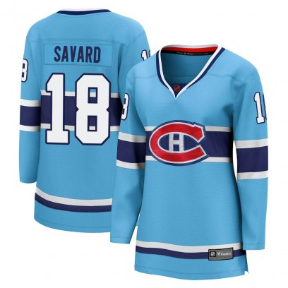 Women's Breakaway Montreal Canadiens Serge Savard Fanatics Branded Special Edition 2.0 Jersey - Light Blue