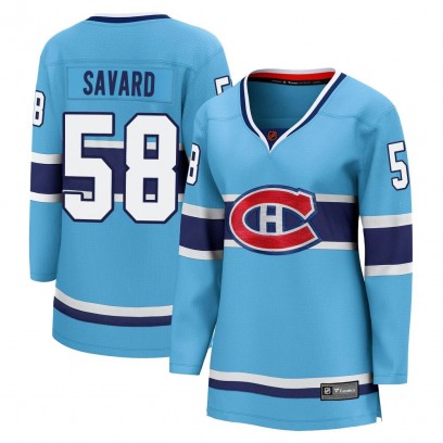 Women's Breakaway Montreal Canadiens David Savard Fanatics Branded Special Edition 2.0 Jersey - Light Blue