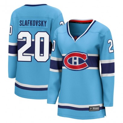 Women's Breakaway Montreal Canadiens Juraj Slafkovsky Fanatics Branded Special Edition 2.0 Jersey - Light Blue