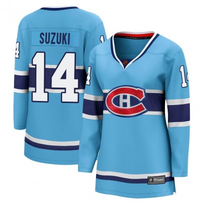Women's Breakaway Montreal Canadiens Nick Suzuki Fanatics Branded Special Edition 2.0 Jersey - Light Blue
