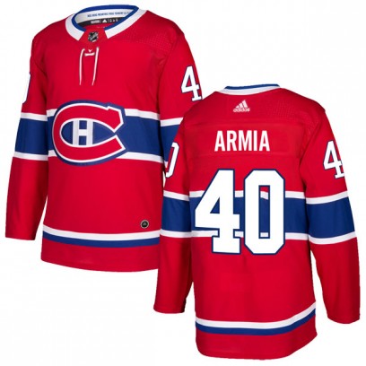 Youth Authentic Montreal Canadiens Joel Armia Adidas Home Jersey - Red