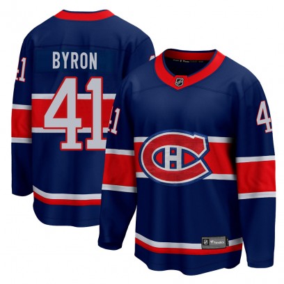 Youth Breakaway Montreal Canadiens Paul Byron Fanatics Branded 2020/21 Special Edition Jersey - Blue
