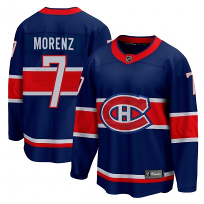 Youth Breakaway Montreal Canadiens Howie Morenz Fanatics Branded 2020/21 Special Edition Jersey - Blue