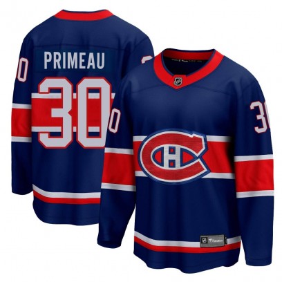 Youth Breakaway Montreal Canadiens Cayden Primeau Fanatics Branded 2020/21 Special Edition Jersey - Blue