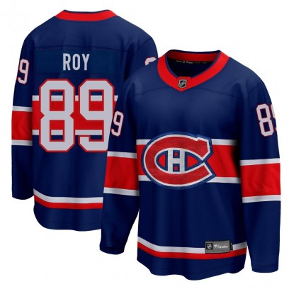 Youth Breakaway Montreal Canadiens Joshua Roy Fanatics Branded 2020/21 Special Edition Jersey - Blue