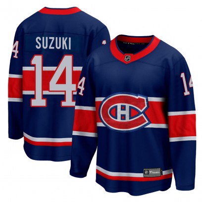 Youth Breakaway Montreal Canadiens Nick Suzuki Fanatics Branded 2020/21 Special Edition Jersey - Blue