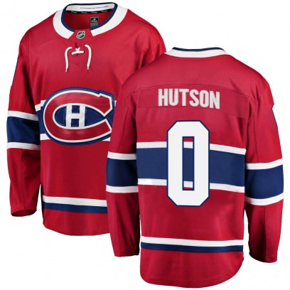 Youth Breakaway Montreal Canadiens Lane Hutson Fanatics Branded Home Jersey - Red