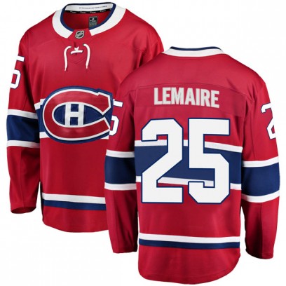 Youth Breakaway Montreal Canadiens Jacques Lemaire Fanatics Branded Home Jersey - Red