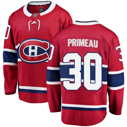 Youth Breakaway Montreal Canadiens Cayden Primeau Fanatics Branded Home Jersey - Red
