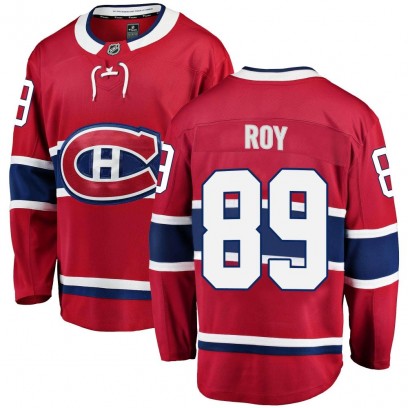Youth Breakaway Montreal Canadiens Joshua Roy Fanatics Branded Home Jersey - Red