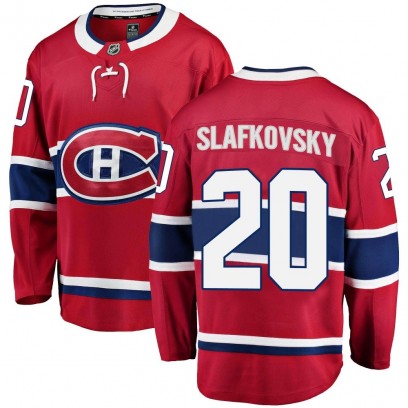 Youth Breakaway Montreal Canadiens Juraj Slafkovsky Fanatics Branded Home Jersey - Red