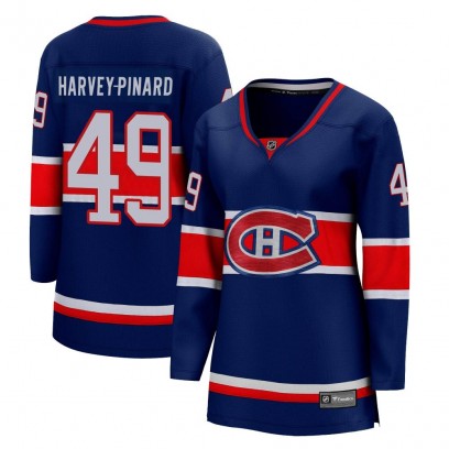 Women's Breakaway Montreal Canadiens Rafael Harvey-Pinard Fanatics Branded 2020/21 Special Edition Jersey - Blue