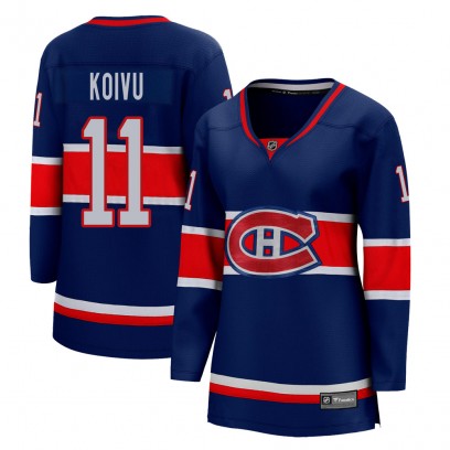 Women's Breakaway Montreal Canadiens Saku Koivu Fanatics Branded 2020/21 Special Edition Jersey - Blue