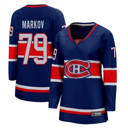 Women's Breakaway Montreal Canadiens Andrei Markov Fanatics Branded 2020/21 Special Edition Jersey - Blue