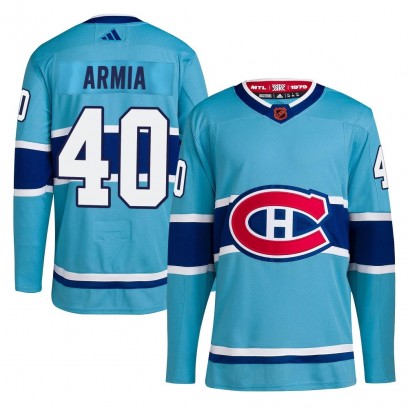 Youth Authentic Montreal Canadiens Joel Armia Adidas Reverse Retro 2.0 Jersey - Light Blue