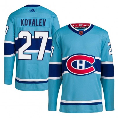 Youth Authentic Montreal Canadiens Alexei Kovalev Adidas Reverse Retro 2.0 Jersey - Light Blue