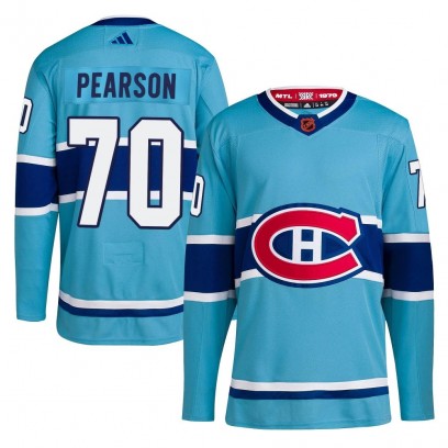 Youth Authentic Montreal Canadiens Tanner Pearson Adidas Reverse Retro 2.0 Jersey - Light Blue