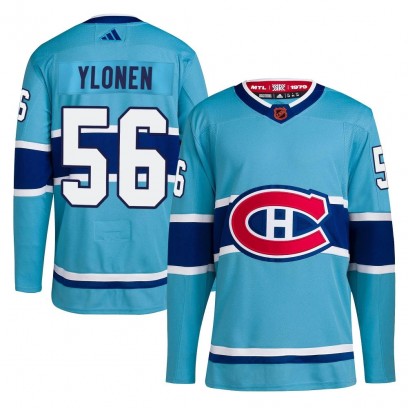 Youth Authentic Montreal Canadiens Jesse Ylonen Adidas Reverse Retro 2.0 Jersey - Light Blue