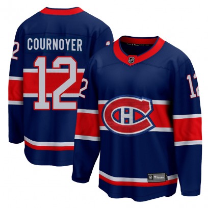 Men's Breakaway Montreal Canadiens Yvan Cournoyer Fanatics Branded 2020/21 Special Edition Jersey - Blue