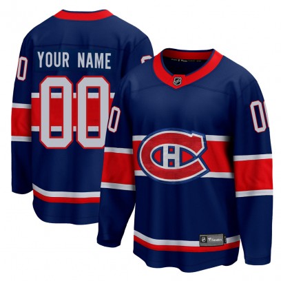 Men's Breakaway Montreal Canadiens Custom Fanatics Branded Custom 2020/21 Special Edition Jersey - Blue