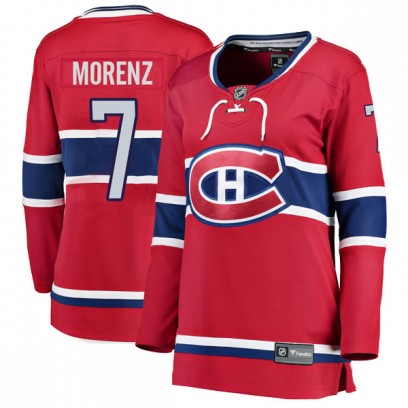 Women's Breakaway Montreal Canadiens Howie Morenz Fanatics Branded Home Jersey - Red