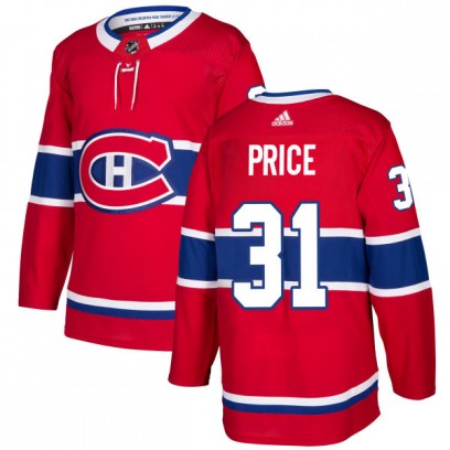 Men's Authentic Montreal Canadiens Carey Price Adidas Jersey - Red